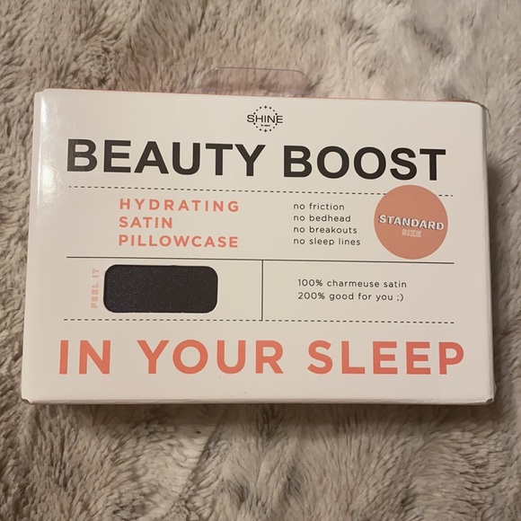 🆕 Shine by Night Beauty Boost Satin Silk Pillowcase - Picture 2 of 2